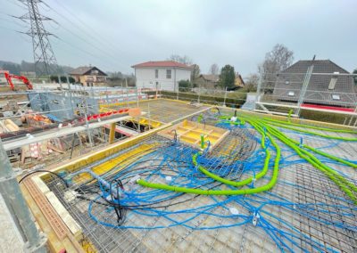 OVALE & Partenaires Génie Civil - Construction d'un lotissement de villas jumelles à Savigny - pose des armatures