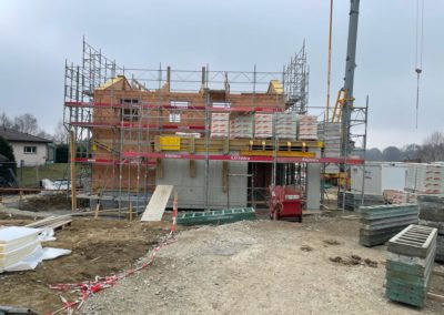 OVALE & Partenaires Génie Civil - Construction d'un lotissement de villas jumelles à Savigny - structure en brique