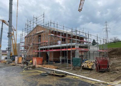 OVALE & Partenaires Génie Civil - Construction d'un lotissement de villas jumelles à Savigny - avec charpente