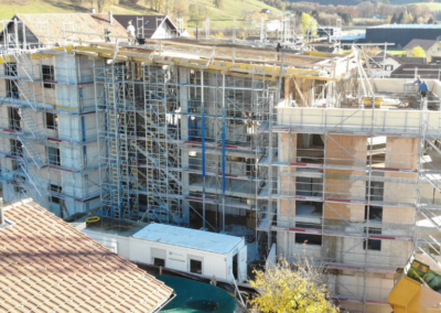 OVALE & Partenaires Ingénieur Civil - Immeuble La Léchère Fruence en construction