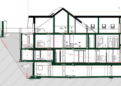 OVALE & Partenaires Ingénieur Civil - Pension à Charmey - Coupe-type