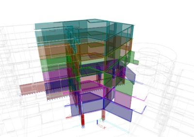 OVALE & Partenaires - Zone centrale de l'immeuble immeuble La Villageoise Remaufens en 3d