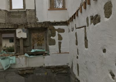 OVALE & Partenaires ingénieur civil - Transformation ancienne ferme à Bercher - Conservation mur façade