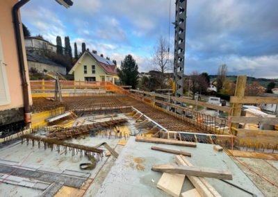 OVALE & Partenaires ingénieurs civils - Bétonnage de la dalle du couvert lors de la rénovation d'une villa à Ursy